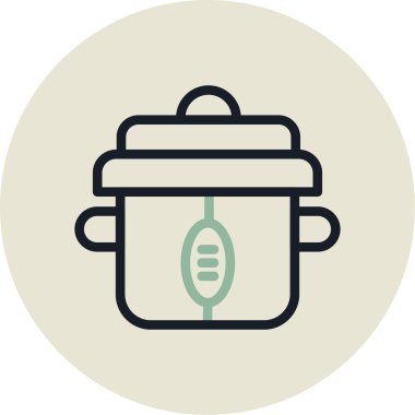 hot pot simge vektör çizimi