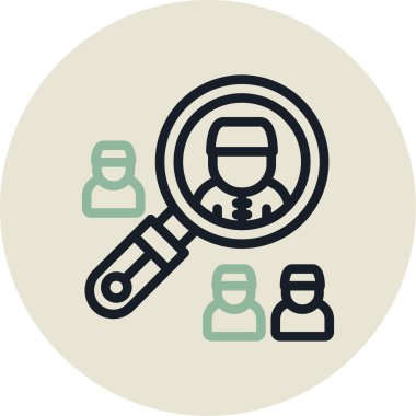 Ara. Web simgesi basit illüstrasyon