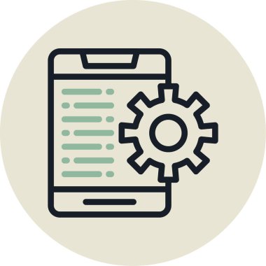 cep telefonu ikonu vektör illüstrasyonu