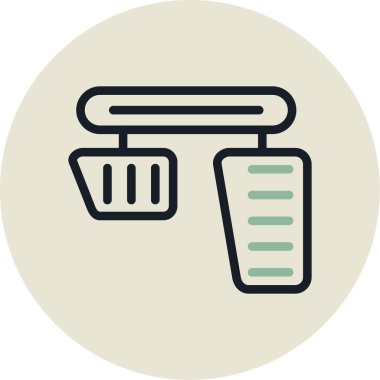 Modern b çöp ikonunun vektör illüstrasyonu