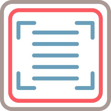 Belge. Web simgesi basit illüstrasyon