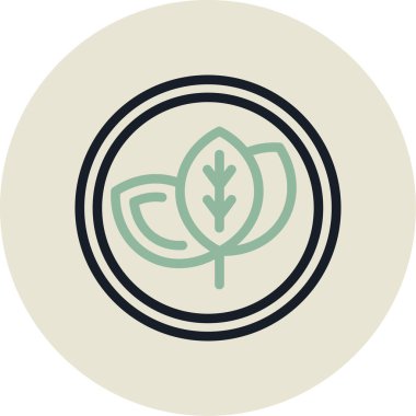 Bir ağaç simgesinin vektör illüstrasyonu