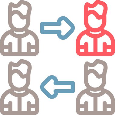 İnsan simgesinin vektör illüstrasyonu