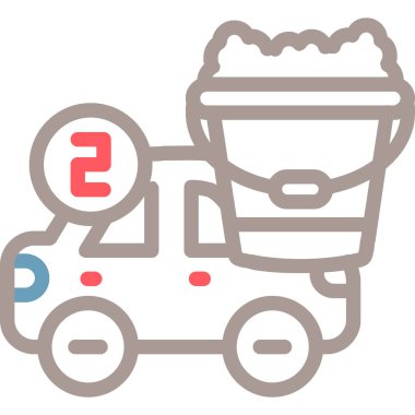 servis simgesi vektör illüstrasyonu