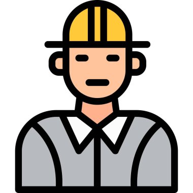 avatar işçisi simgesi - taslak biçimi