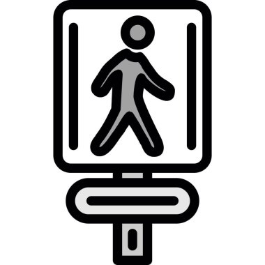 Anahat biçiminde yaya yolu simgesi