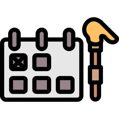 tarih takvimi olay simgesi - taslak biçimi