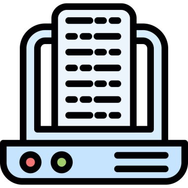 Klima simgesi renk ana hatları vektörü