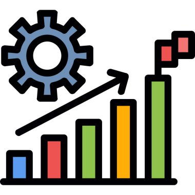grafik ikonu vektör illüstrasyonu