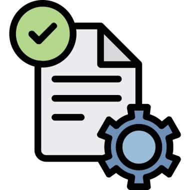 Kontrol listesi. Web simgesi basit illüstrasyon