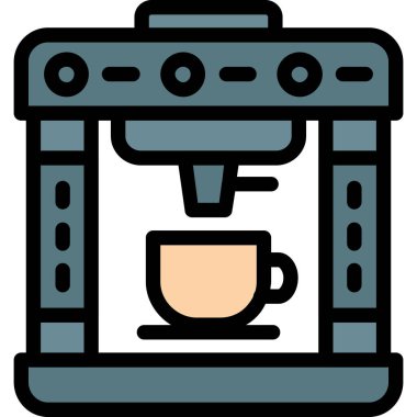 Kahve makinesi simgesi - taslak biçimi