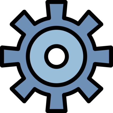 dişli dişli simgesi doldurulmuş - ana hat biçiminde ayarlanıyor