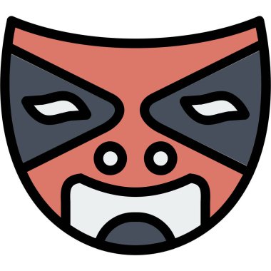 karnaval maskesi, illüstrasyon, vektör