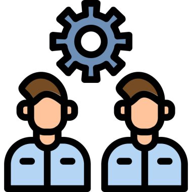 iş takımı simgesi, vektör illüstrasyon tasarımı