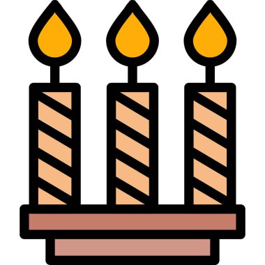 Mumlar. Web simgesi basit tasarım