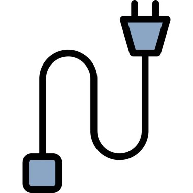 USB kablo ikonu. özet çizimi