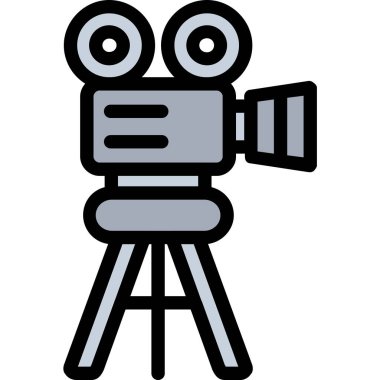 Film Kamerası. Basit illüstrasyon