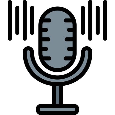 ses mikrofon kayıt simgesi
