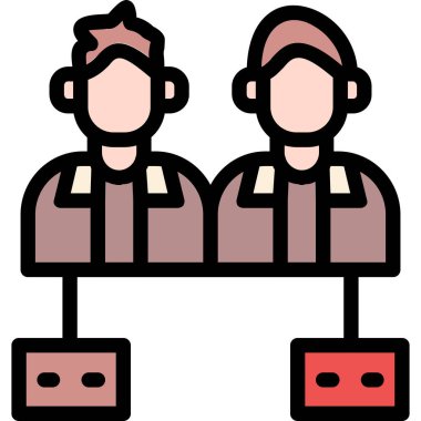 İnsan simgesinin vektör illüstrasyonu