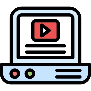 play web icon simple illustration