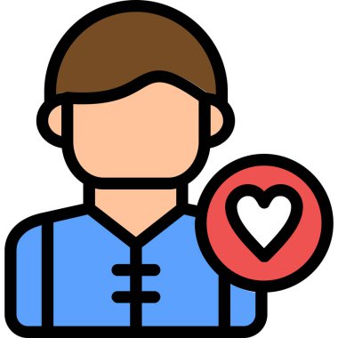 avatar kalp simgesi - taslak biçimi