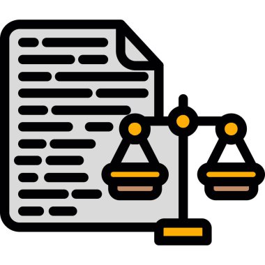 Belge. Web simgesi basit illüstrasyon