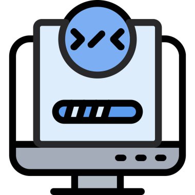 veri koruma bilgisayar simgesi doldurulmuş dış hat biçimi