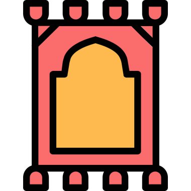 Şato. Web simgesi basit illüstrasyon