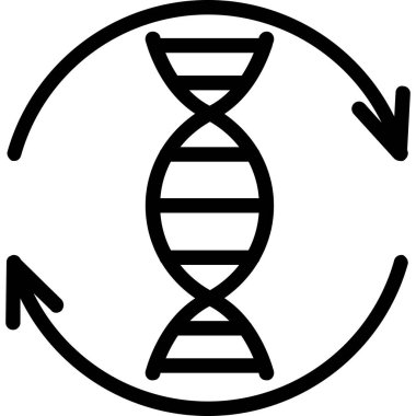 DNA simgesi vektör illüstrasyonu