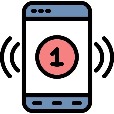 Cep telefonu simgesini ana hatlarıyla doldur