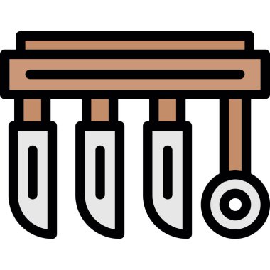 davul enstrüman simgesi ile doldurulmuş - taslak biçimi