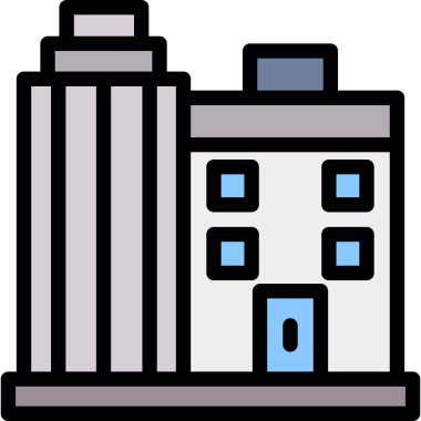 yapı mimarisi simgesi oluşturma - taslak biçimi