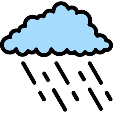 Yağmur bulutu. Basit tasarım
