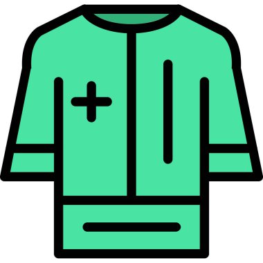 Gömlek simgesi, vektör illüstrasyonu