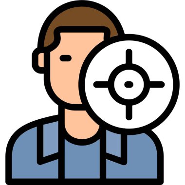 hedef simge vektör illüstrasyonu