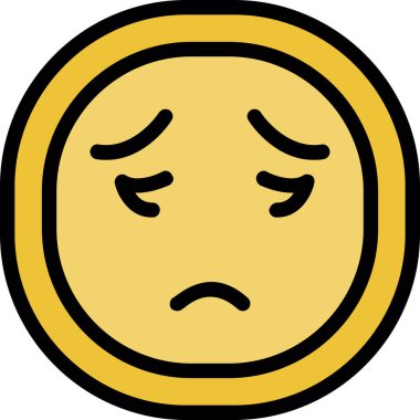 Üzgün Emoji. Basit tasarım