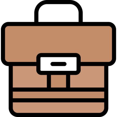 bagaj ikonu. Ağ için bagaj vektör simgelerinin özet çizimi