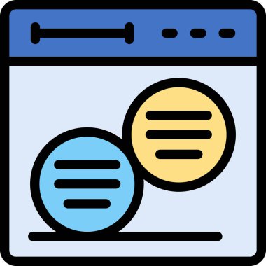 Web simgesi, vektör illüstrasyonu