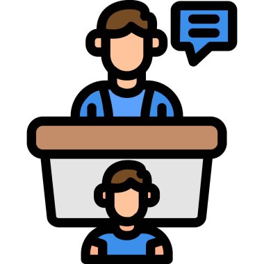 İnsan simgesinin vektör illüstrasyonu