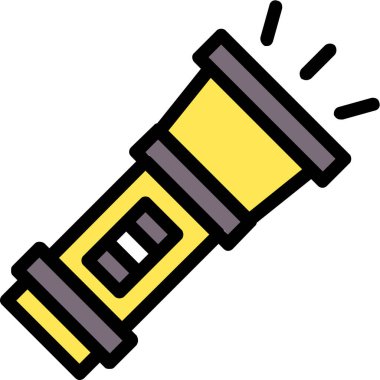 el feneri. Web simgesi basit illüstrasyon