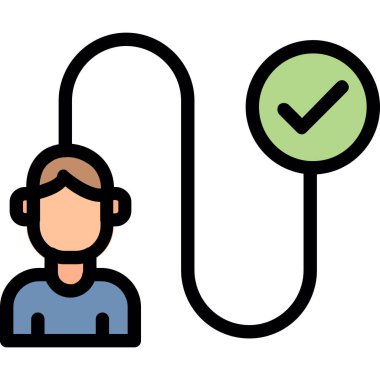 avatar. Web simgesi basit illüstrasyon