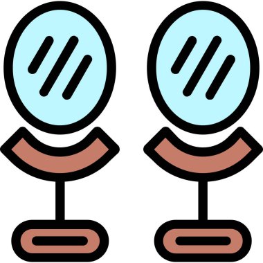 İki şemsiye. Web simgesi basit illüstrasyon