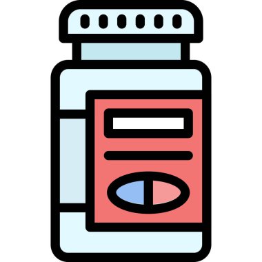 Uyuşturucu şişesi. Web simgesi