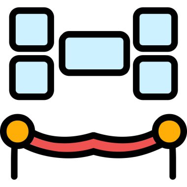 müzik festivali simgesi, vektör illüstrasyonu