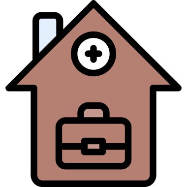 ev simgesi vektör illüstrasyonu