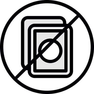 Giriş simgesi yok. beyaz arkaplanda izole edilmiş web tasarımı için giriş vektör simgesi yok