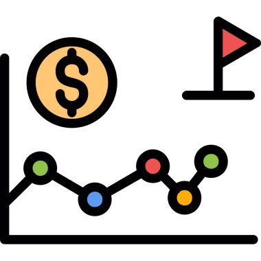 iş grafiği renk ikonu