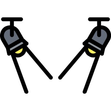 Elektrik ampulü simgesi. Beyaz arkaplanda izole edilmiş web tasarımı için elektrik ampul vektör simgesi