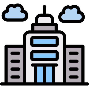 Bulut hesaplama teknolojisi simgesi - taslak biçimi