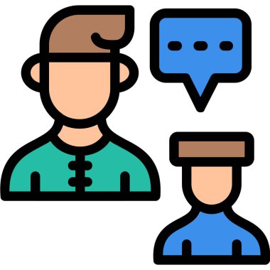 Çağrı merkezi simgesi. Çağrı merkezi vektör simgesi rengi düz izole